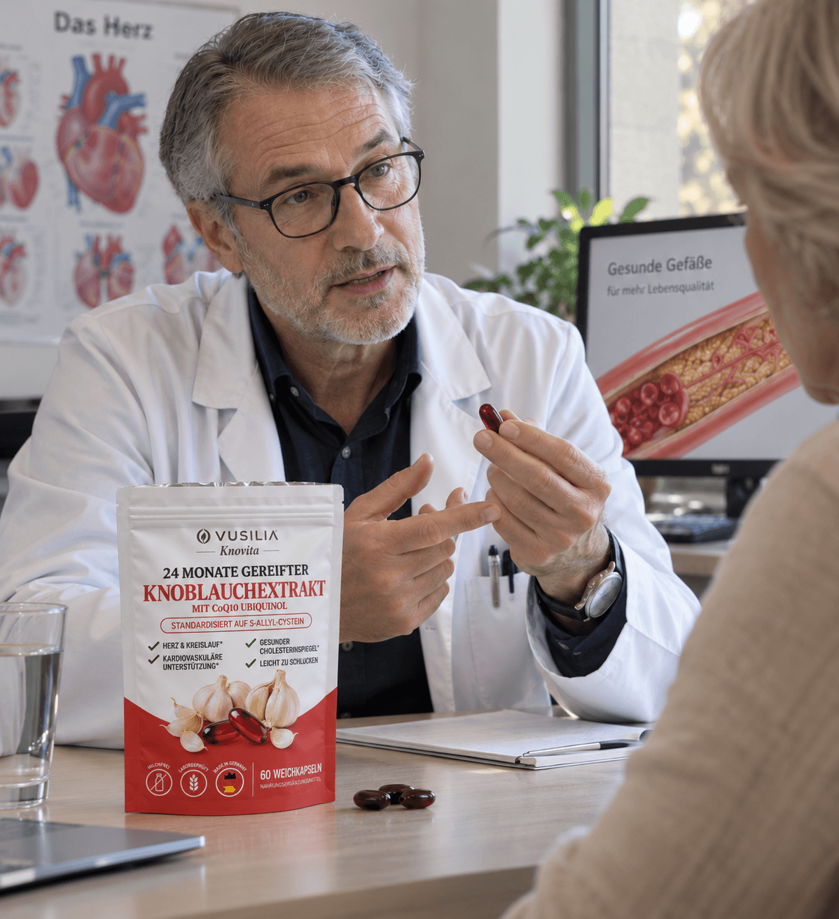 Lächelnder Mann mit grauem Haar